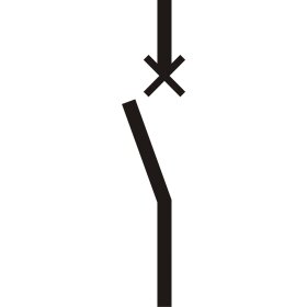 Leistungsschalter H&ouml;he 129mm, Strichbreite 6mm